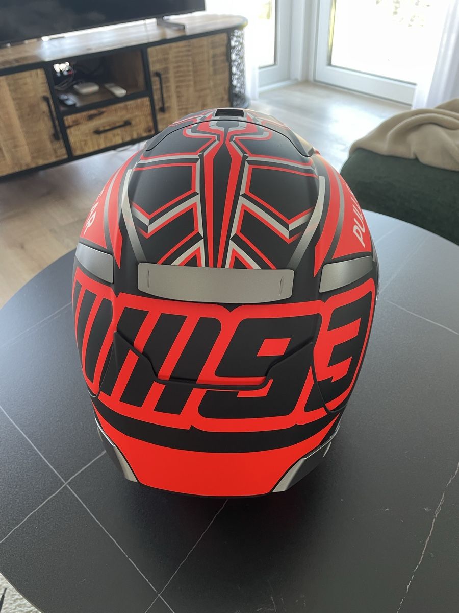 Shoei Caschi & visiere: SHOEI Helm Marc Marquez NEU – Nuovo e nell'imballaggio originale da Wohlen AG venduto da lewishamilton2008 2