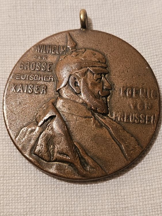 Médaille Guillaume II 1897, bronze, rare 1