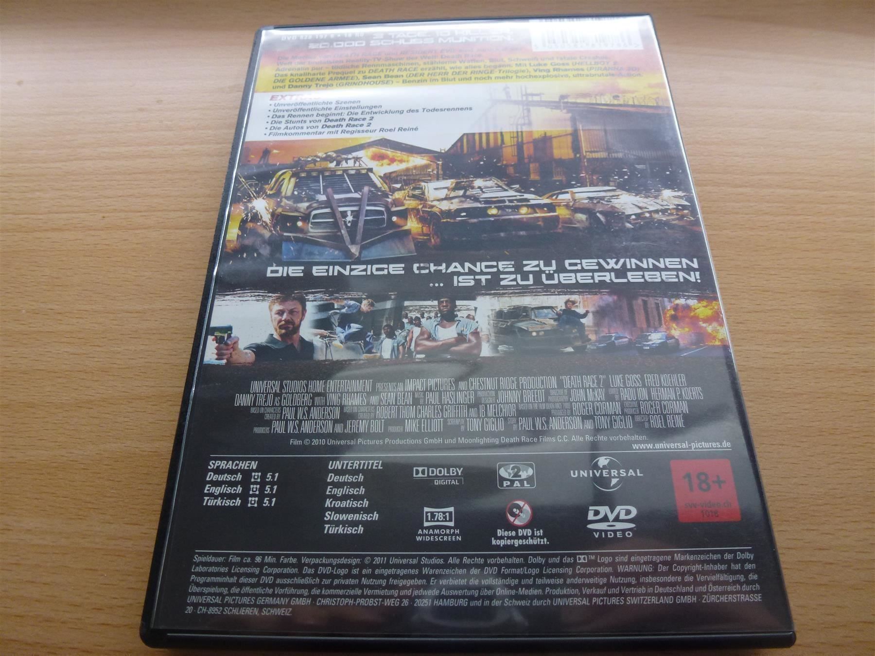 Tutti i DVDs: Death Race 2 – Usato da Hombrechtikon venduto da Maloev17 1