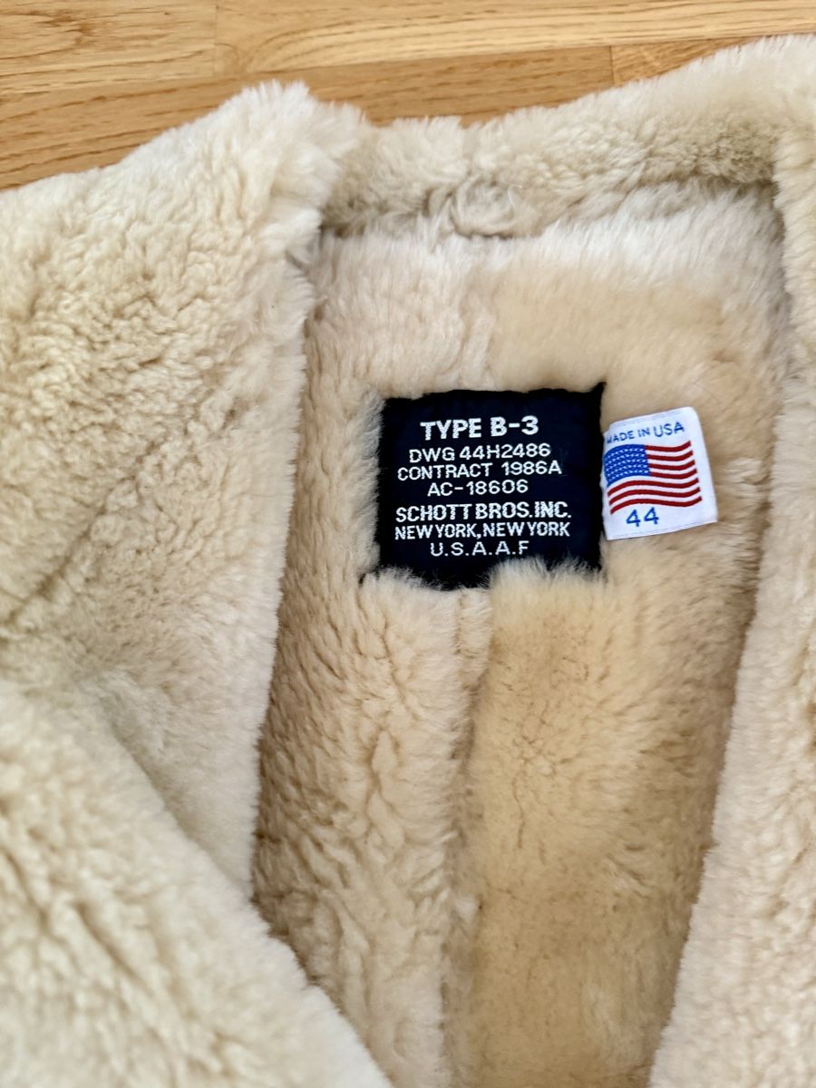 Schott Giacche: Schott B3 Shearling Bomber Jacket (made in USA) – Usato da Bern venduto da Noah1991 4