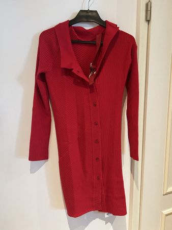 Robe maille Jacquemus Colin rouge taille 38 neuve