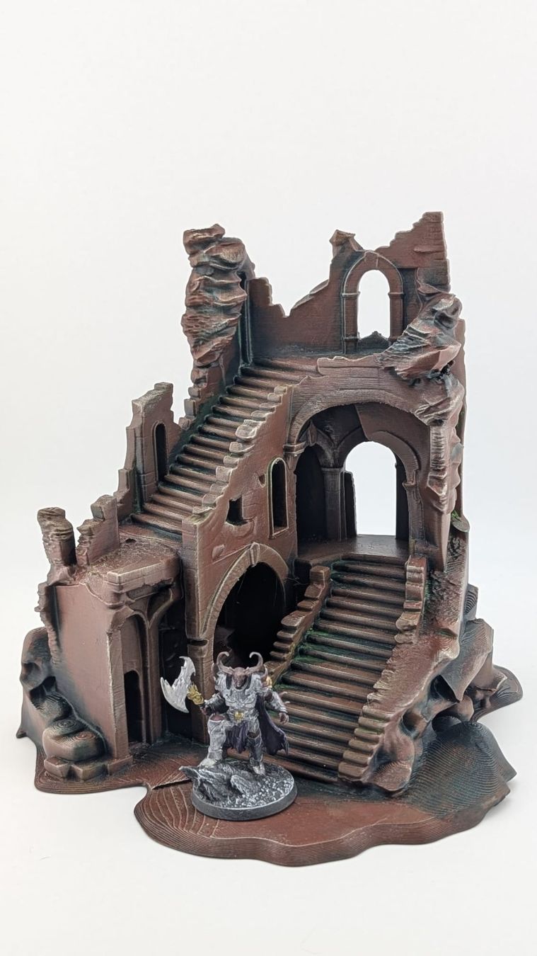 Statuette: Antiche Rovine con Scale | Ancient Wargaming Terrain – Nuovo (secondo la descrizione) da Roveredo GR venduto da 3D_ZAGA