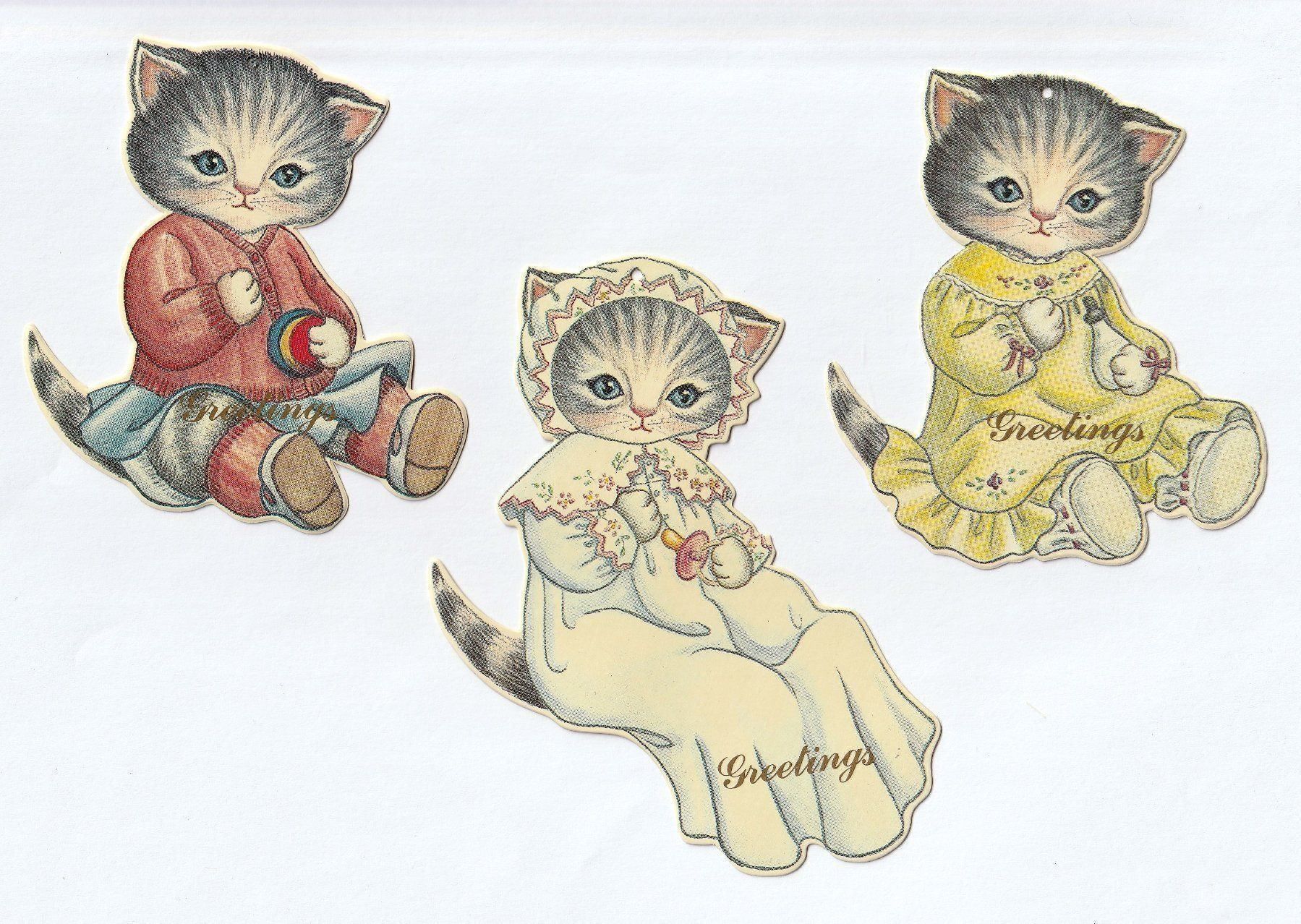 Carta: 12 Geschenkanhänger mit Katzen Baby – Nuovo e nell'imballaggio originale da Kriens venduto da Kraeutergarten 1