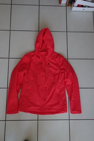 Top Regenjacke, Outdoor Jacke Sherpa Gr. S, pink-orange