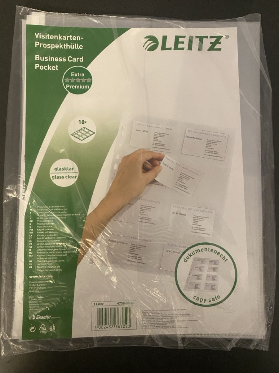 Transparents: 10 Leitz Prospekthüllen, glasklar, neuwertig – Neuf avec emballage d'origine à Leibstadt par Shopcity