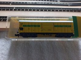 Güterwagen mit Werbung Minitrix Spur N, selten