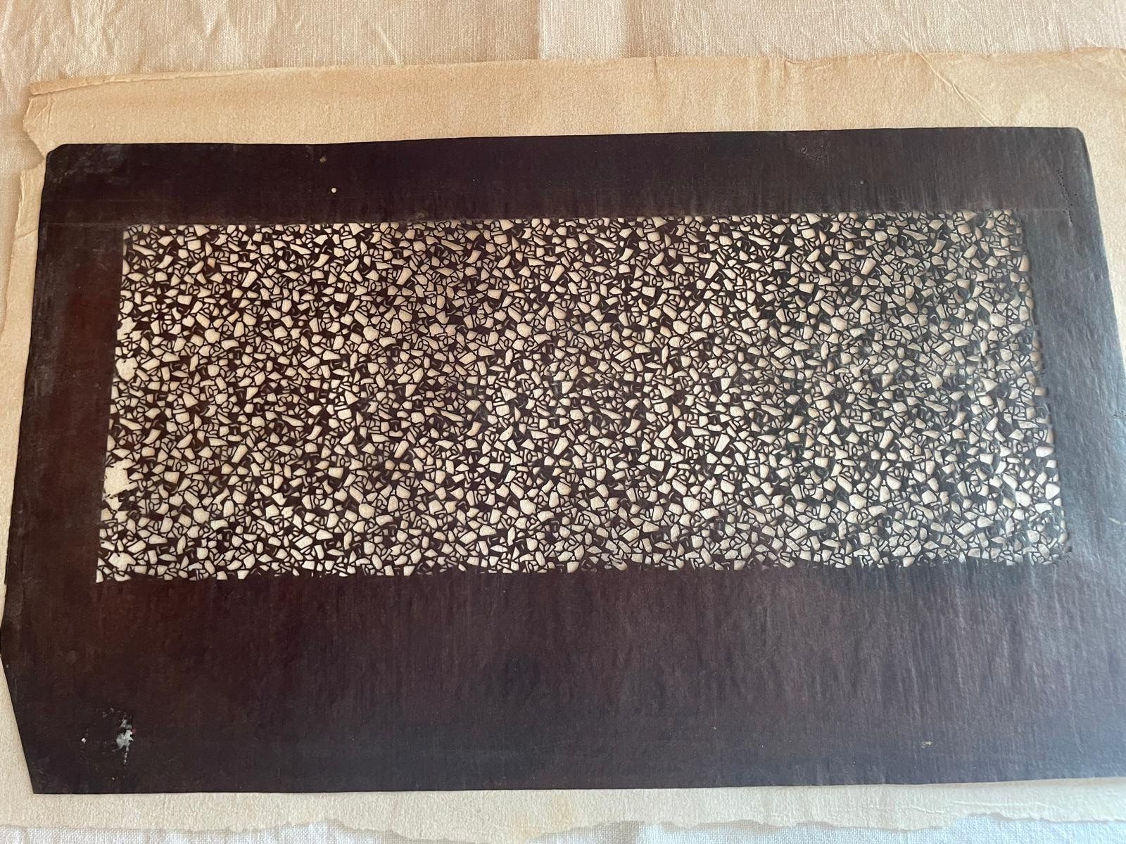 Sciablone: antike Oelpapier-Schablone aus Japan – Usato da Ebnat-Kappel venduto da carastellabella