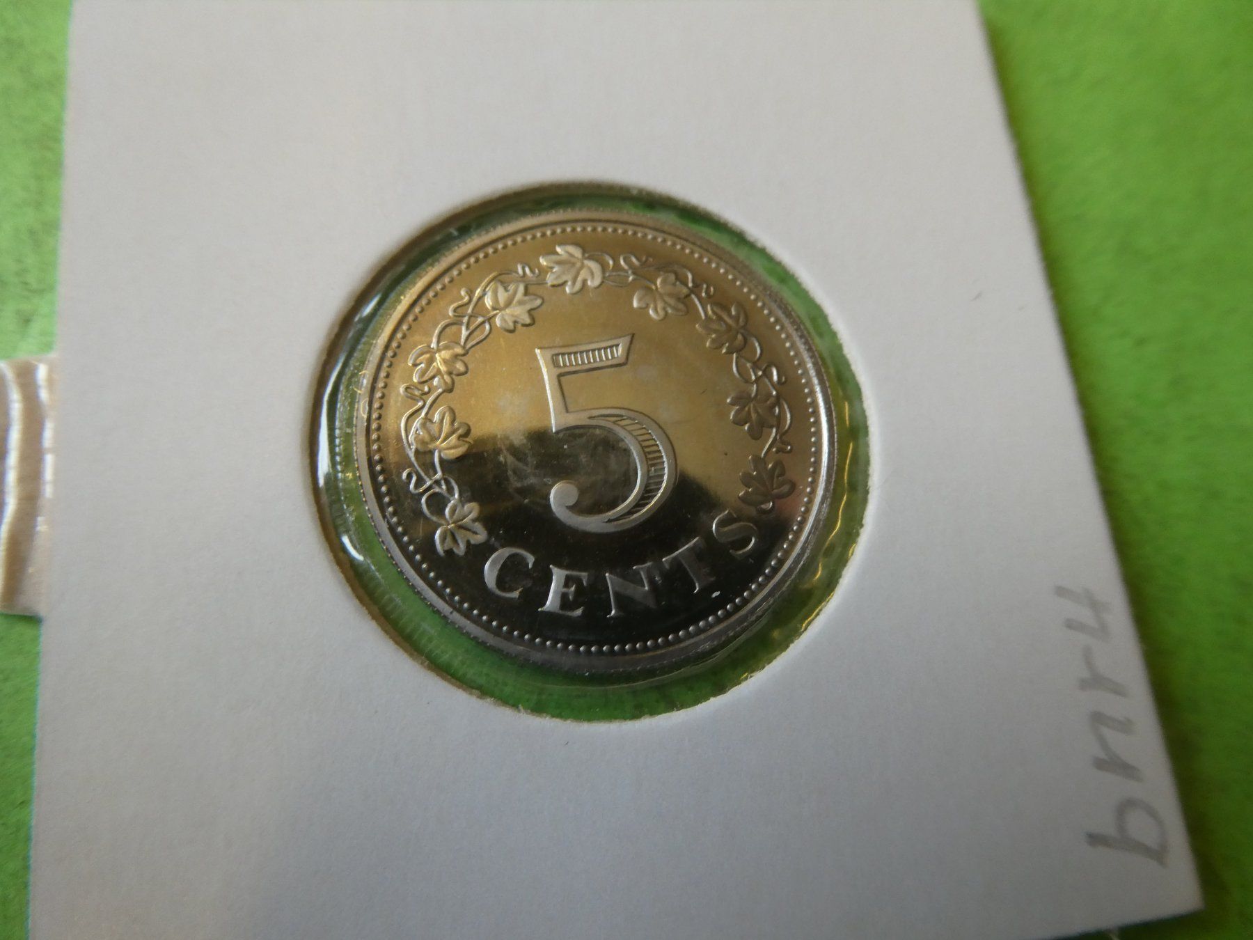 Tutti le monete: Malta 1972, 5 Cents    PP – Usato da Hinterforst venduto da Rohusri 1