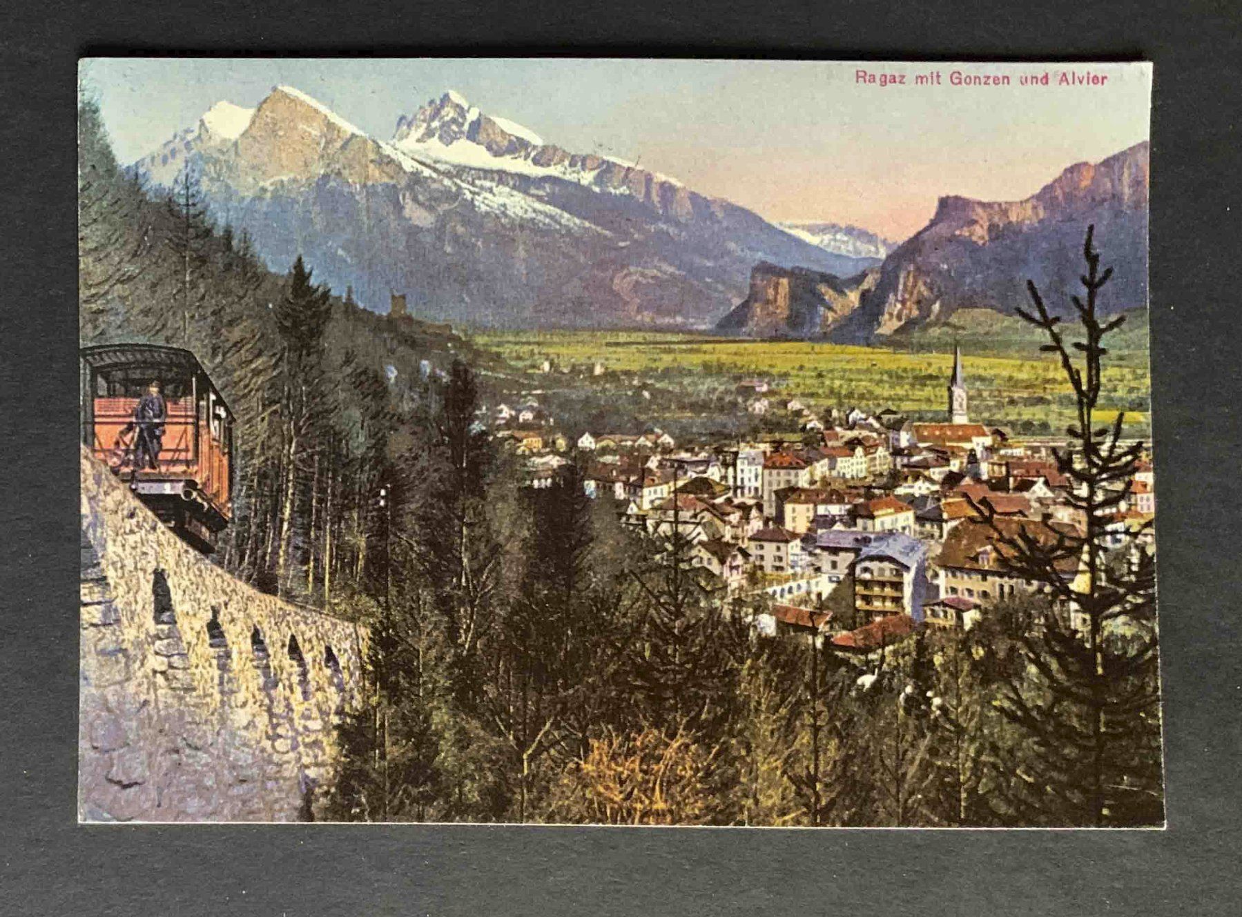Cartoline postali: AK Ragaz mit Gonzen und Alvier – Usato da Goldau venduto da artelier1