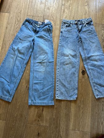 2 Paar Jeans für Mädchen 140