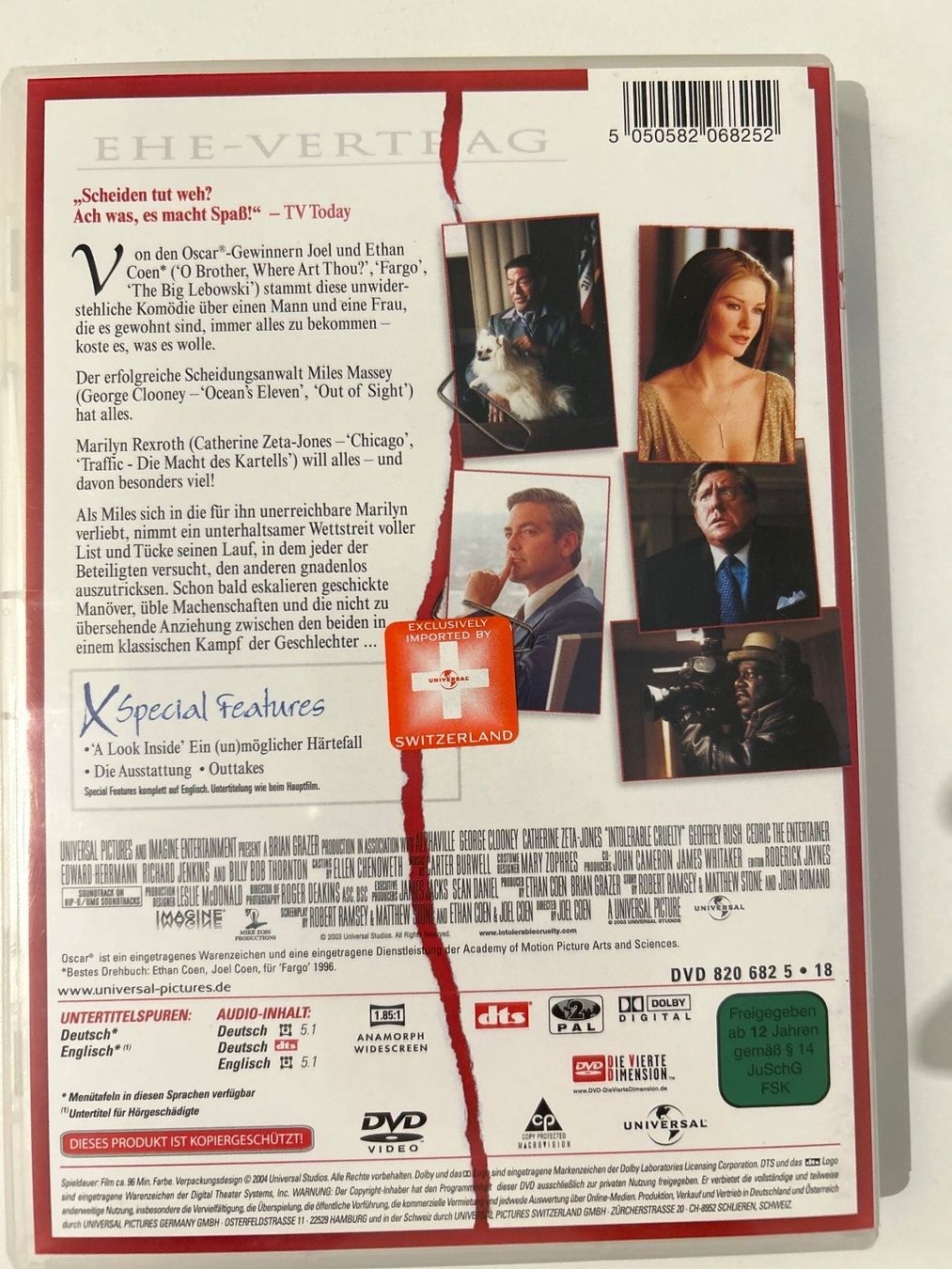 Tutti i DVDs: DVD- Ein (un)möglicher Härtefall/ Intolerable Cruelty – Usato da Guntershausen venduto da Gloominati 1