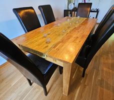 Esstisch Echtholz mit 6 Stühlen