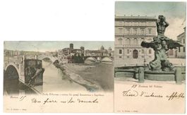 2 AK Roma gelaufen nach Catania 1901?