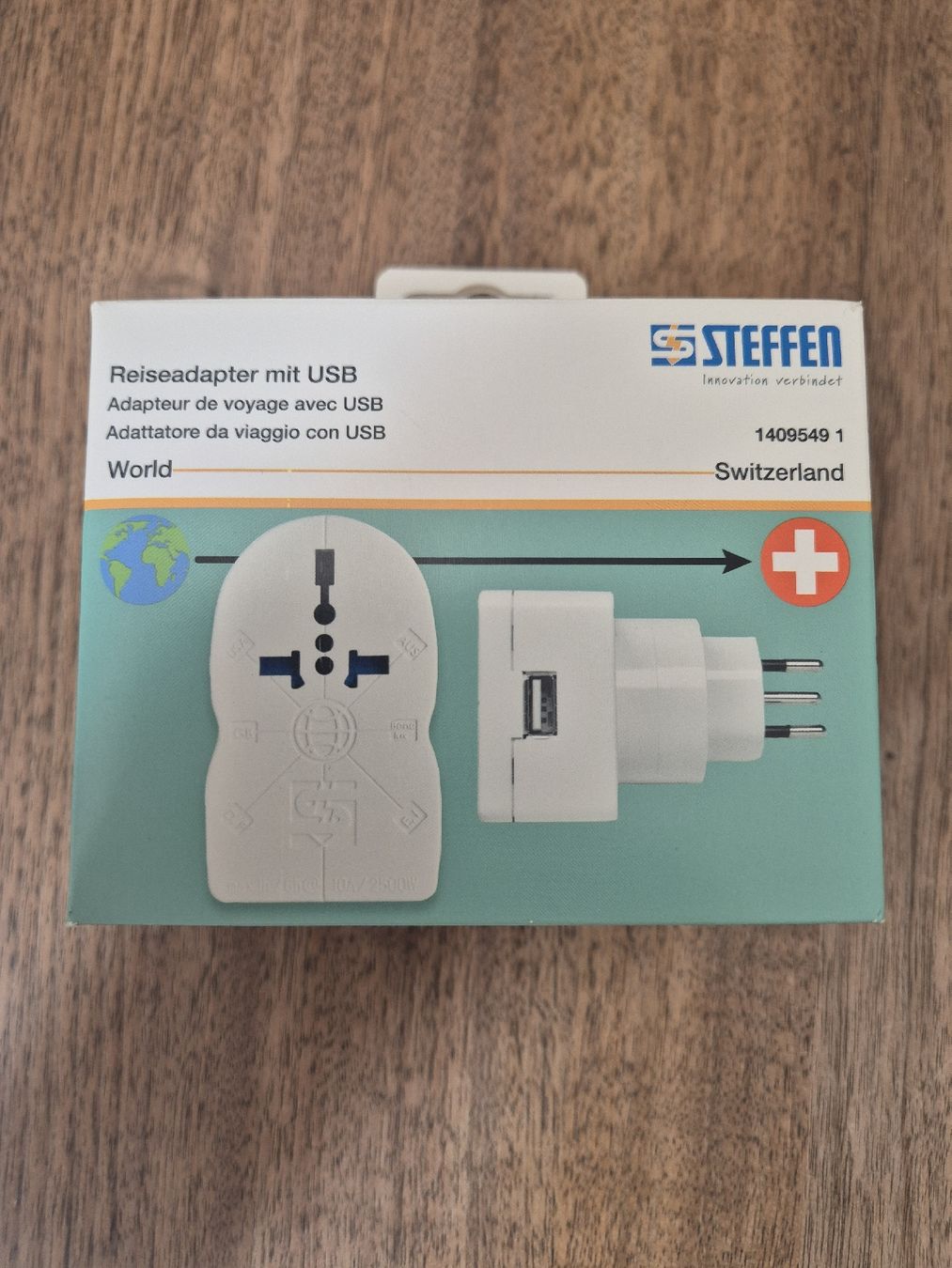 Laufwerke & Adapter: Steffen Reiseadapter mit USB Schweiz NEU – Neu und originalverpackt aus Steffisburg von Mallekobold 2