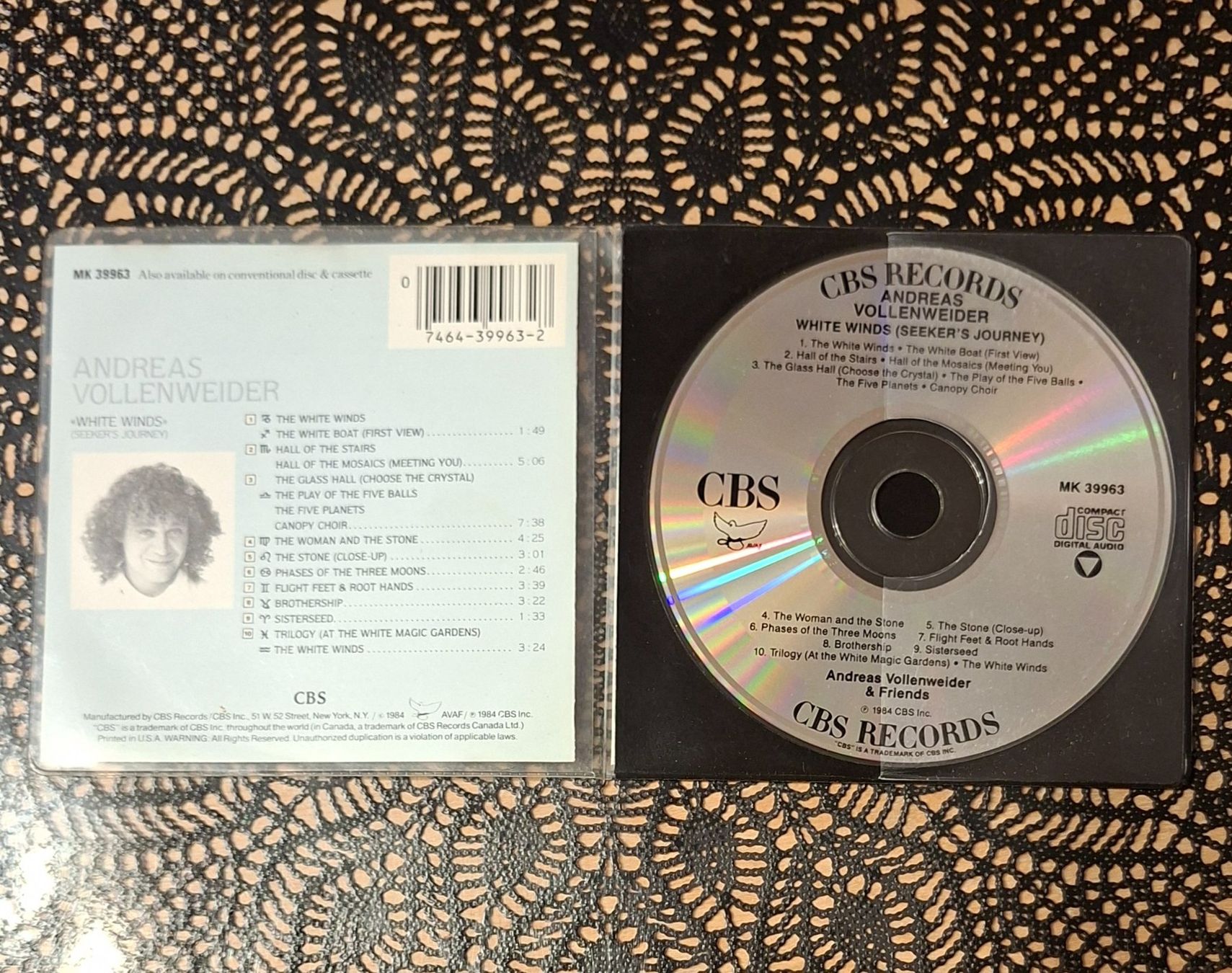 CDs: Andreas Vollenweider - White Winds, CH Pop CD Album 1984 – Gebraucht aus Schönenberg TG von Gregolino76 2