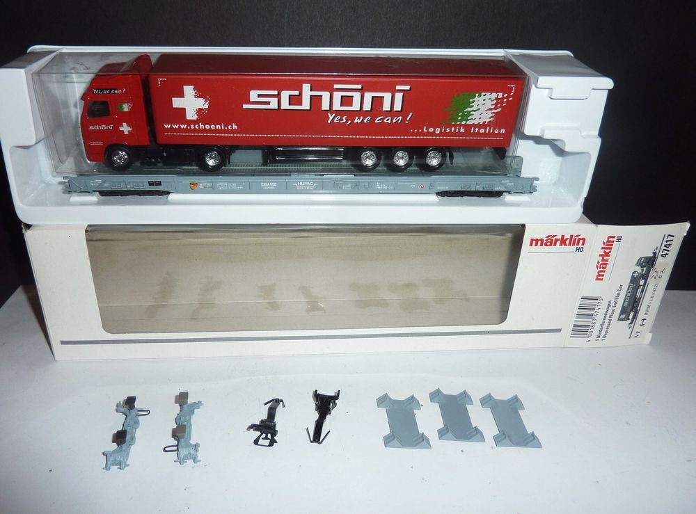 Märklin 47417-1 Niederflurwg. d. RAlpin/SBB m. LKW 