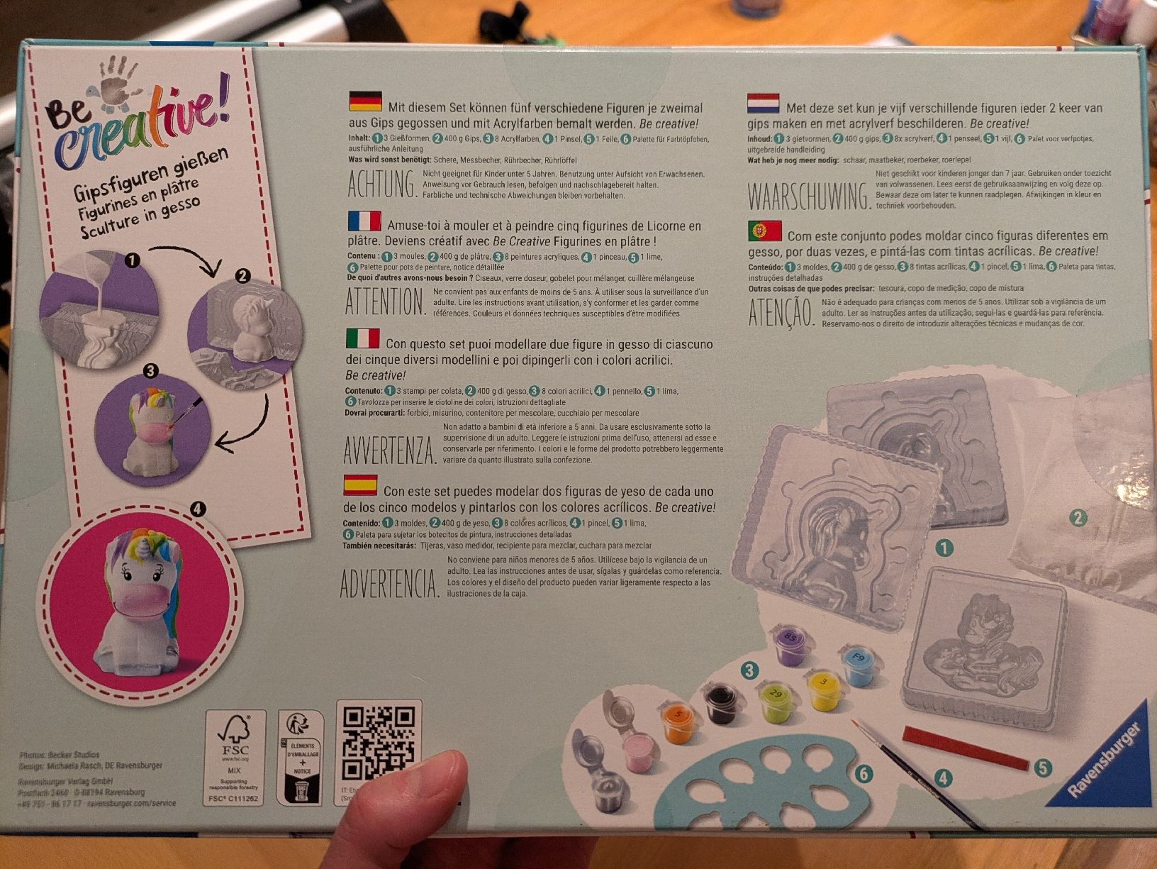Giocattoli: Coffret Figurines plâtre – Nuovo e nell'imballaggio originale da Pully venduto da FlorWoll 1