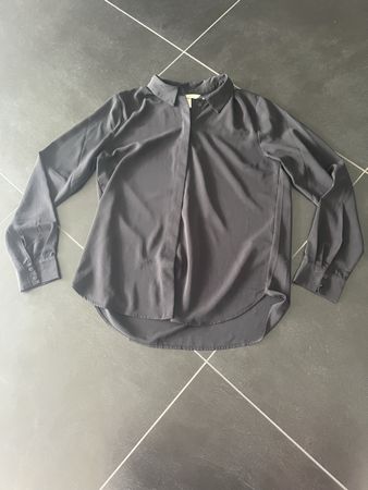 Lockere H&M Bluse Schwarz, Gr. S
