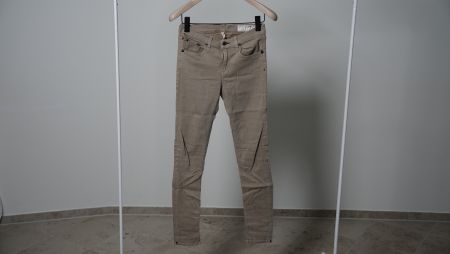 Rag & Bone Skinny Jeans beige braun Streifen 27 Damen