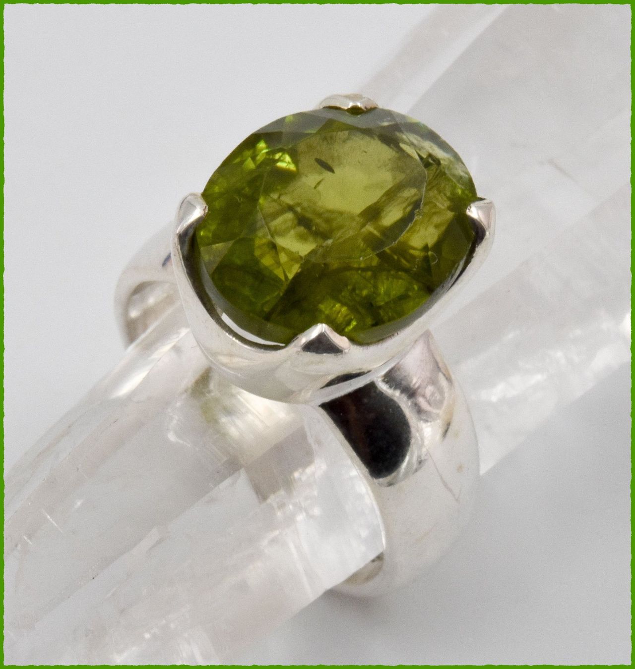 Anelli: Peridot Ring 925 Silber – Nuovo e nell'imballaggio originale da Oberglatt ZH venduto da Goldfee1