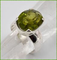 Peridot Ring 925 Silber
