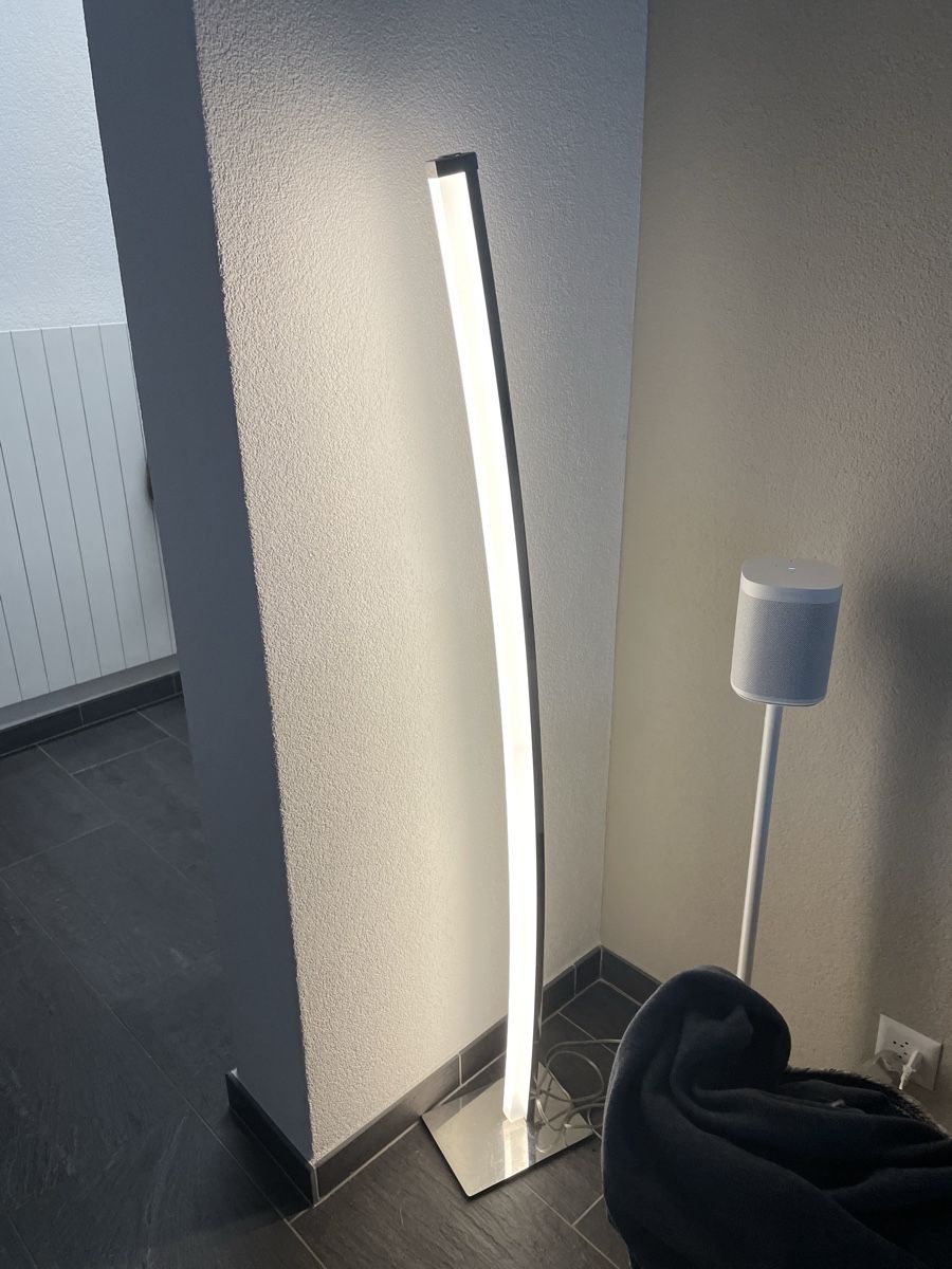 Lampade: LED Stehleuchte Bogenlampe Chrom Modern Designerlampe Leucht – Usato da Visp venduto da Stebar1966 3