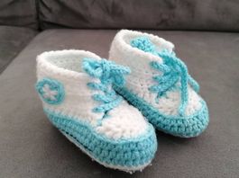 Babyfinken, selbstgehäkelt