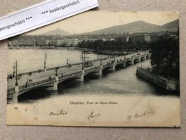 1907 Genève Pont du Mont Blanc Nr. 861 AK alt