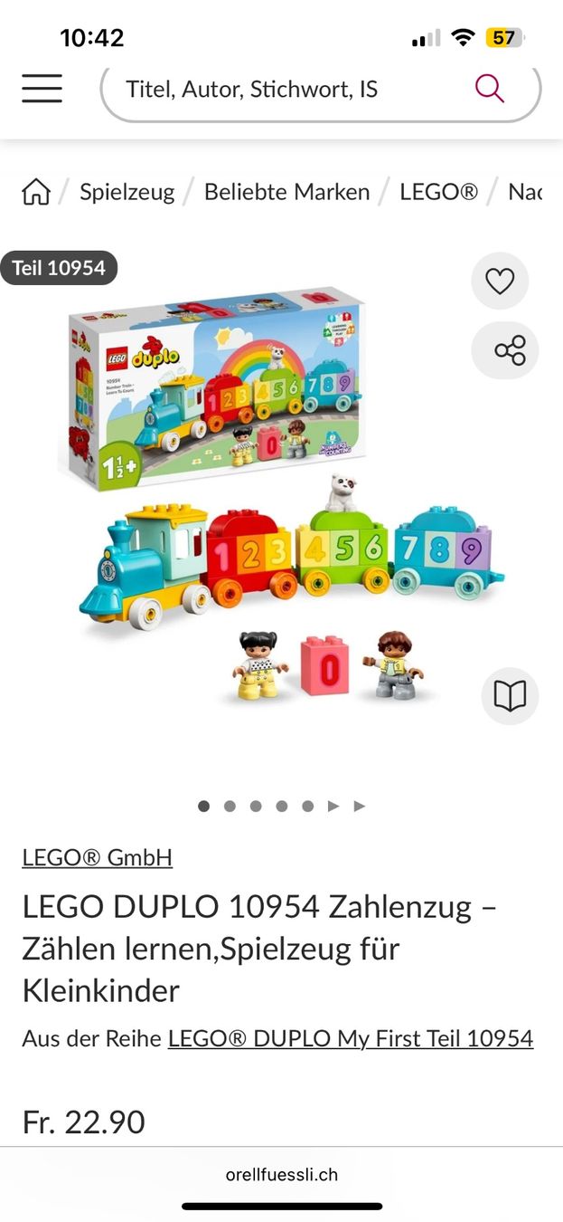 Lego Spielzeuge: LEGO DUPLO Zahlenzug – Gebraucht aus Zürich von rbrb 3