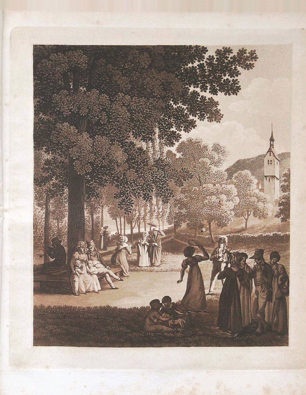 Stiche: Baden Neujahrsblatt 1809 mit Ansicht – Gebraucht aus Rafz von Helvet32