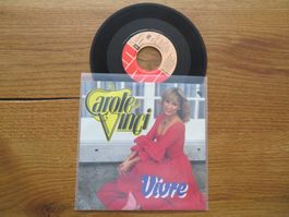 Carole Vinci - Vivre - Rare Single Schallplatte - 70er