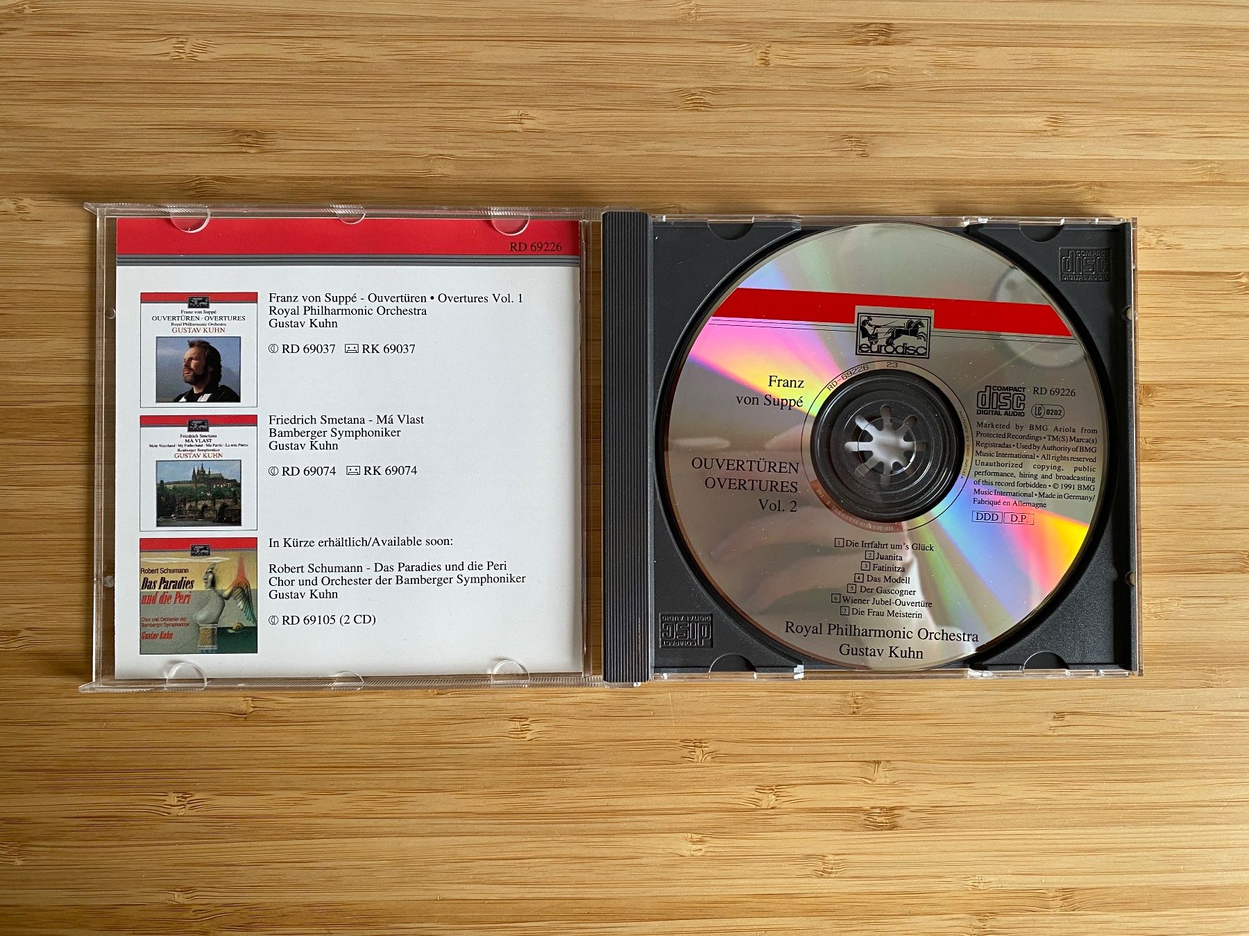 CD: Franz von Suppé Ouvertüren Gustav Kuhn – Usato da Zürich venduto da Wim-Broccoli 2