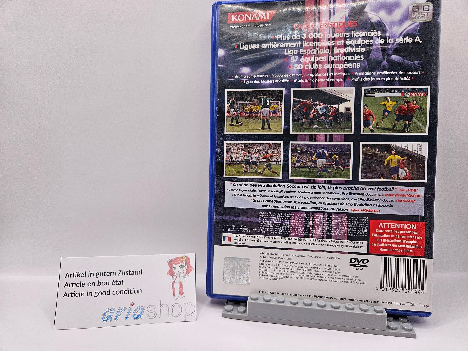 Sony Spiele: Pro Evolution Soccer (PES) 4 PS2 FR / DE / IT / EN  CIB – Gebraucht aus Hauterive NE von ariashopch 1