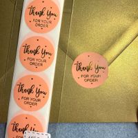 NEU: Thank you for your order -Aufkleber