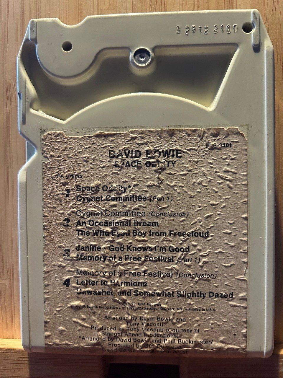 Kompaktkassetten: DAVID BOWIE "SPACE ODDITY" 8 TRACK TAPE 1972 – Gebraucht aus Lugaggia von Matt1964 1