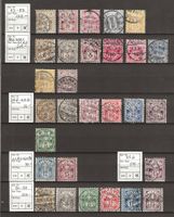 1882 - 1906 : alle Ausgaben " Ziffermuster " : KP 2125.--