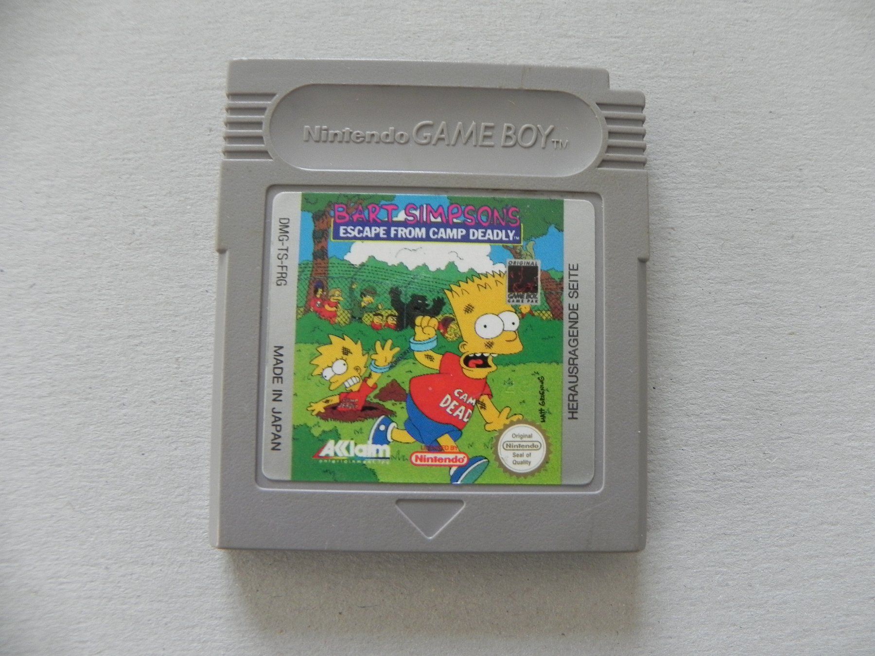 Nintendo Giochi: Nintendo Gameboy Kult Game Boy Comic Spiel Bart Simpsons – Usato da Siebnen venduto da krimsie