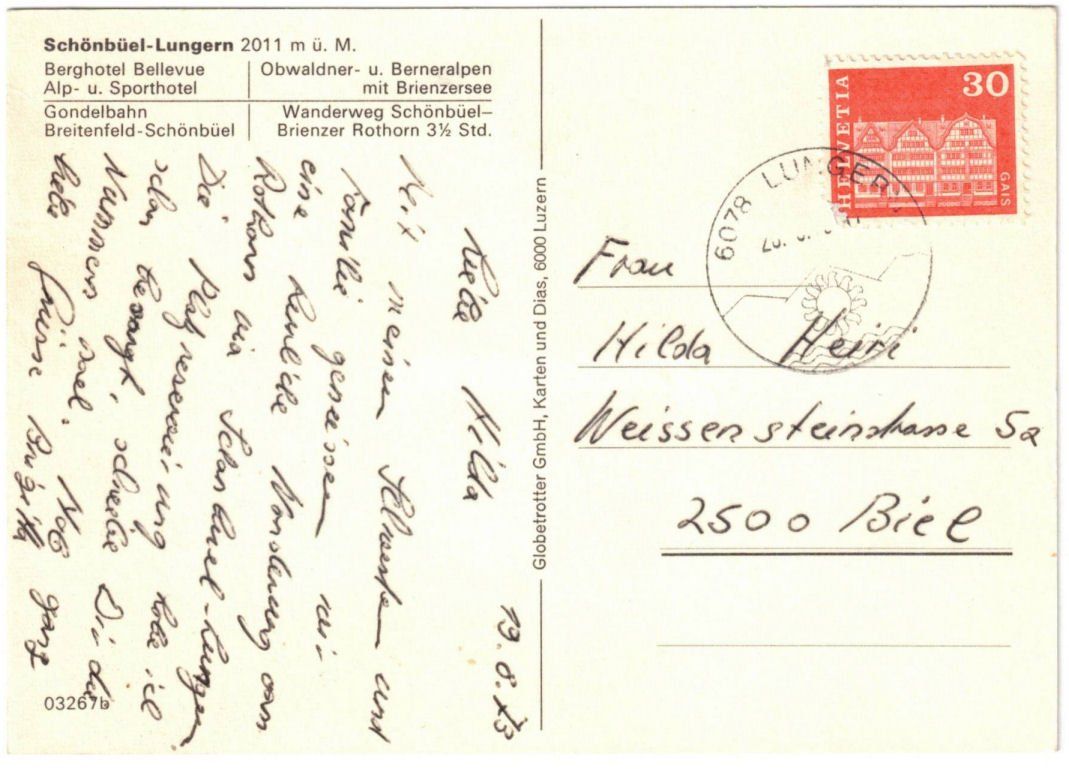 Cartoline postali: Lungern - 4 Bild AK Schönbüel – Usato da Binningen venduto da Mountainrider 1