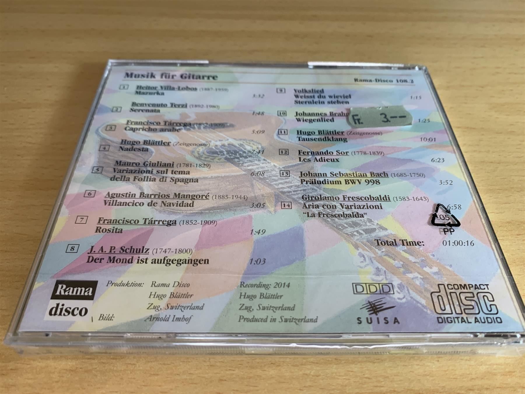 CD: Hugo Blättler – Tausendklang – Nuovo e nell'imballaggio originale da Rikon im Tösstal venduto da Alpenmutz 1