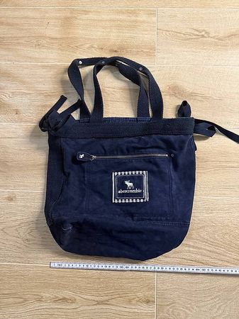 Abercrombie & Fitch Vintage Navy Canvas Tote