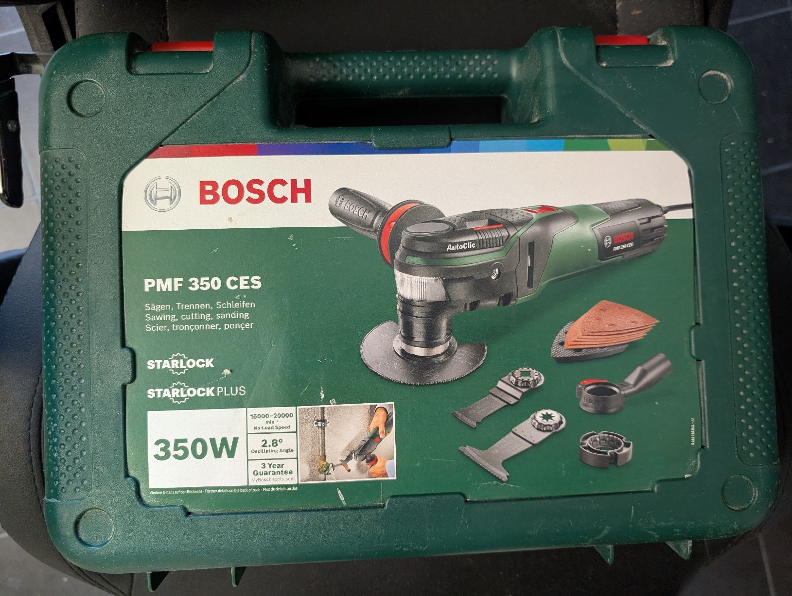 Bosch Tutti gli attrezzi: Bosch Multifunktionswerkzeug PMF 350 CES | 350 W – Usato da Zürich venduto da globetrotter7