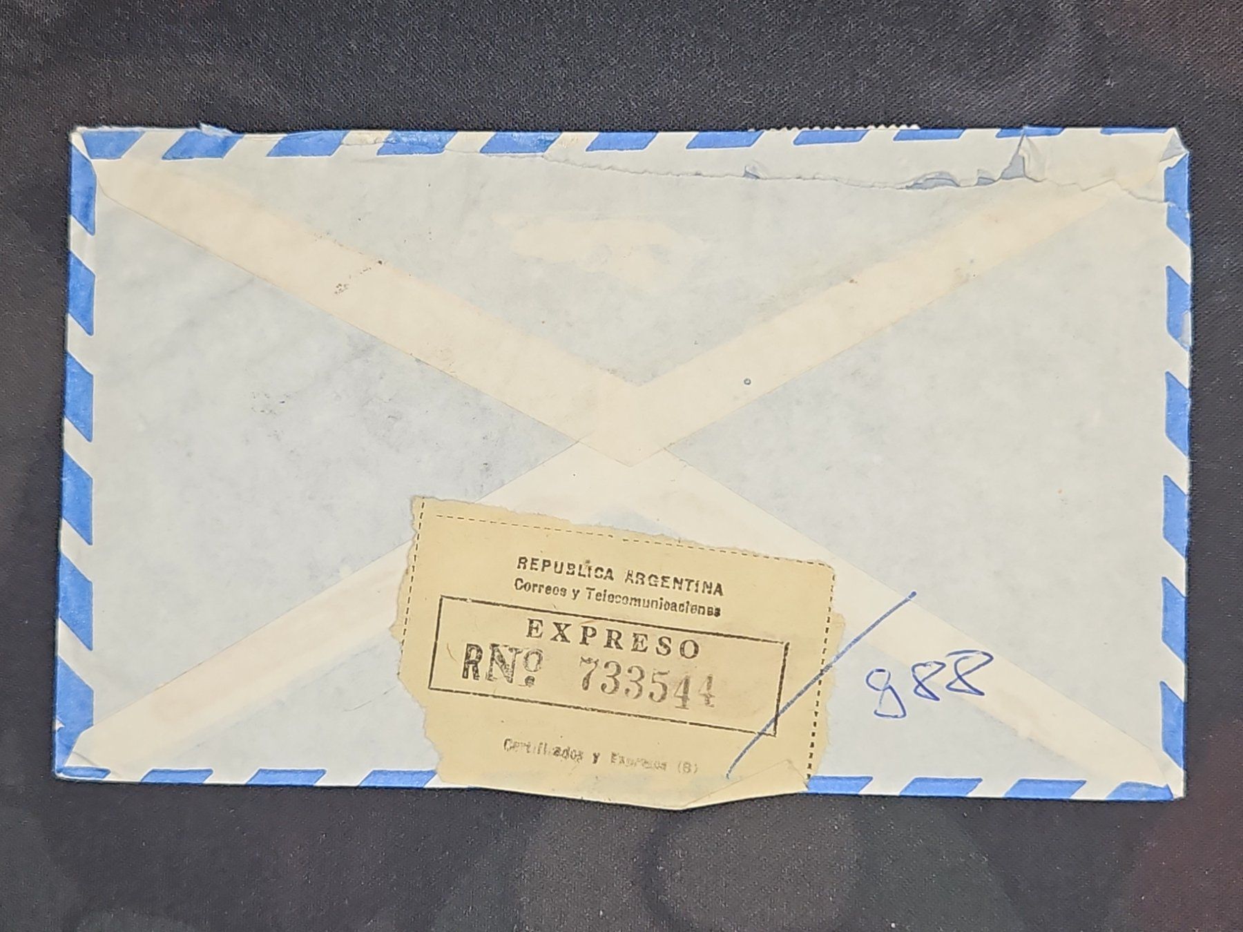 Alle Briefmarken: CL24 Enveloppe + Timbre Argentine 19xx – Gebraucht aus Cousset von Patrick_Collections 1