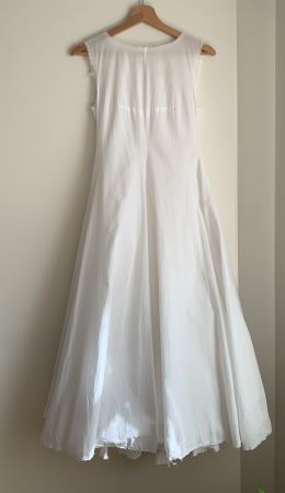 Marc le Bihan white cotton long dress | xs/s Paul Harnden