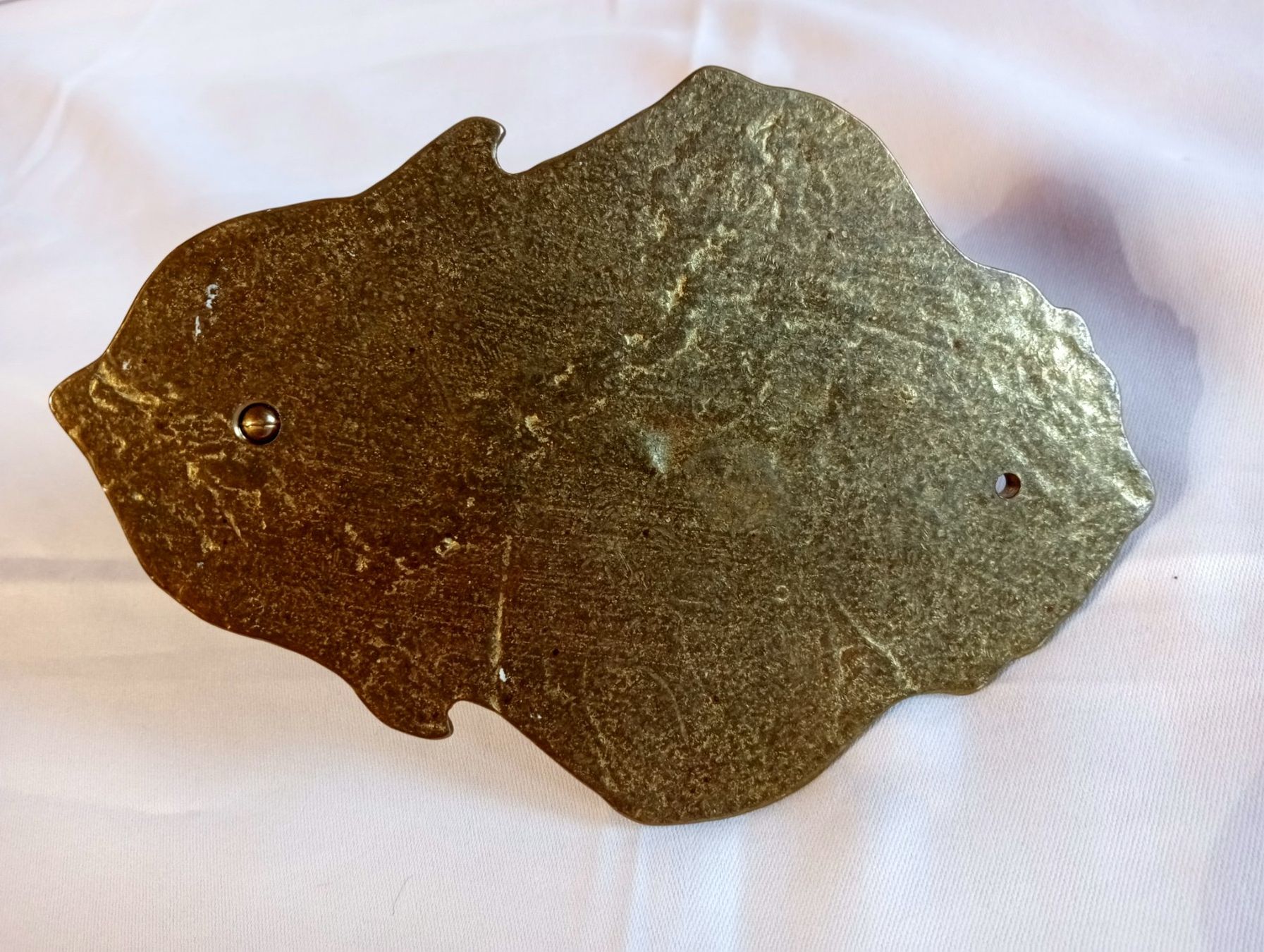 Portacandele: Antiker Wandkerzenhalter aus Messing oder Bronze 818 Gramm – Usato da Oberdorf BL venduto da Barocki888 8