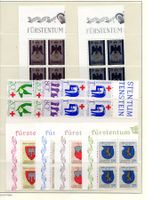 R2707  /  Liechtenstein 1956-1964 blocs de 4 neufs XX