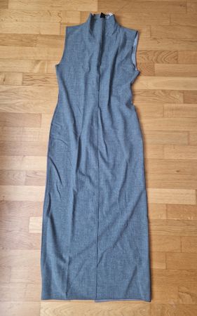Elegantes graues Kleid, Zara, Gr. L (auch für Grösse S / M