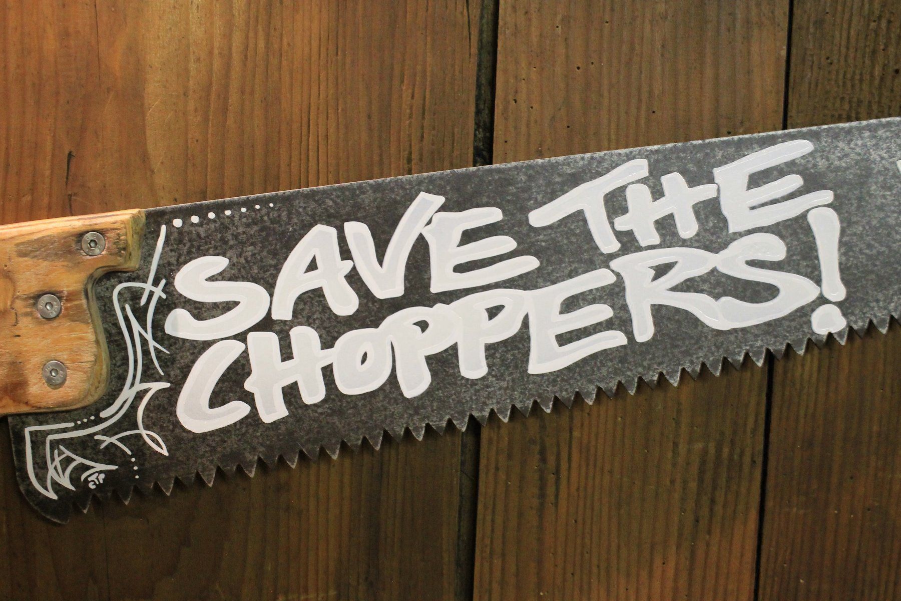 Seghe: Alte Säge "SAVE THE CHOPPERS!". Harley – Nuovo (secondo la descrizione) da Willisau venduto da Pzm81