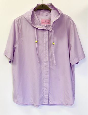 Lieblingsstück Bluse lila m Kapuze 40 neuw