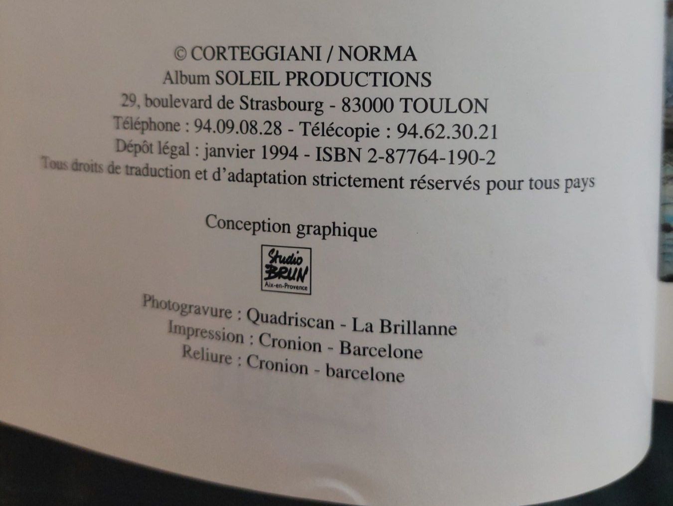 Fumetti: Corteggiani / Saïto T.2/3 Lune Rouge EO 1994 BE+ – Usato da Genève venduto da Blu_BD 3