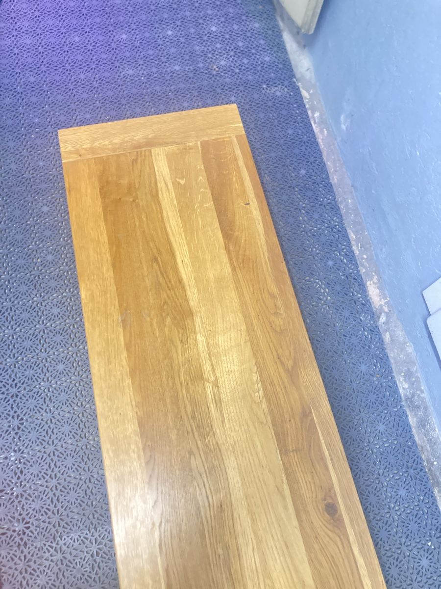Bänke: Holzbank Eiche 160 cm – Gebraucht aus Basel von Nomagusa 2